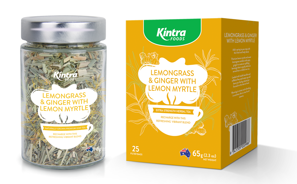 Lemongrass & Ginger with Lemon Myrtle Tea 70gm jar